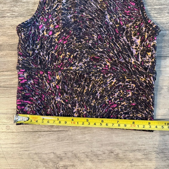 Black Lululemon Power Pivot Tank Top *Everlux Topography Multi - Picture 5 of 5